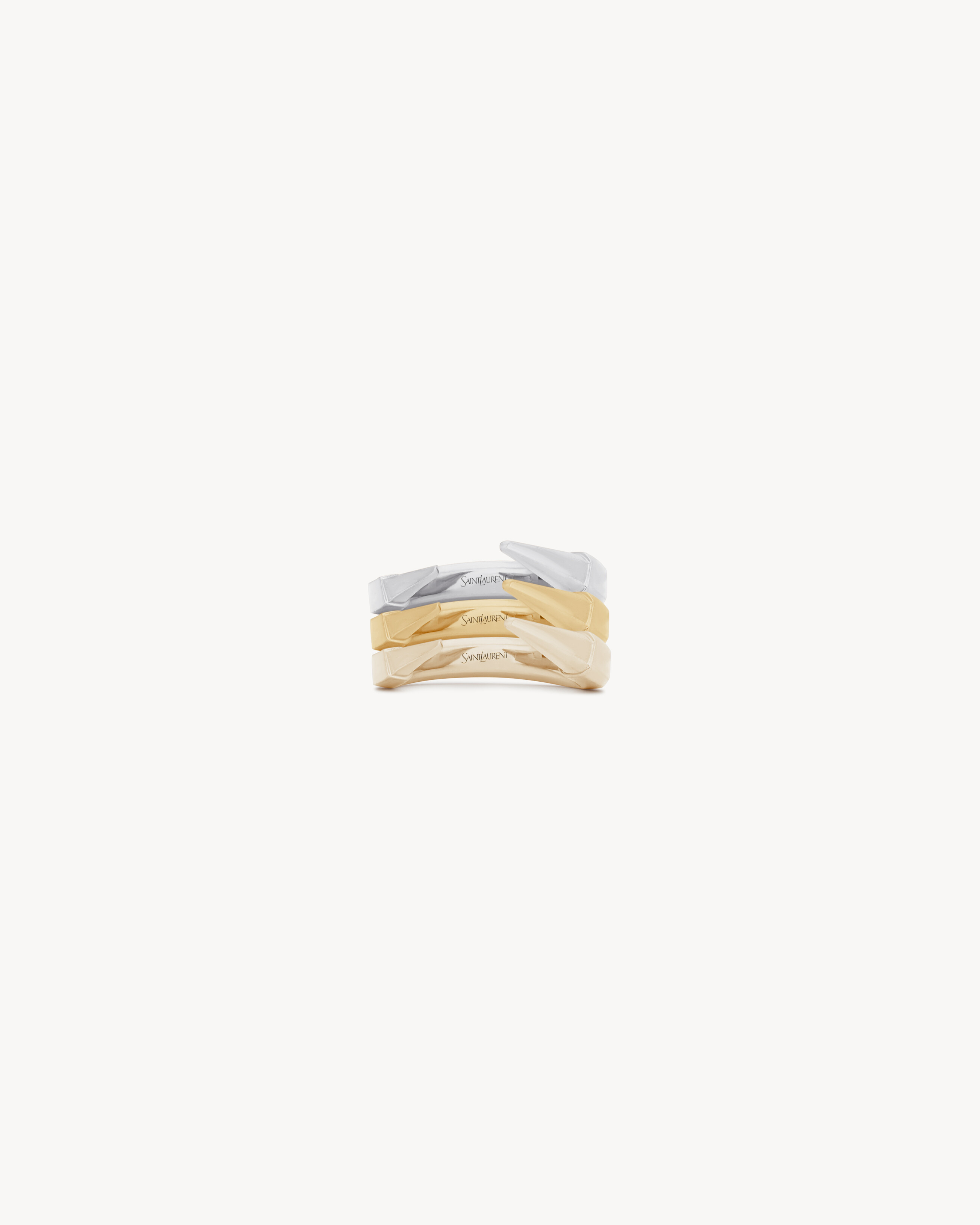 SPIKY RINGS IN 18K GREY GOLD, YELLOW, GOLD AND PALE GOLD - 3
