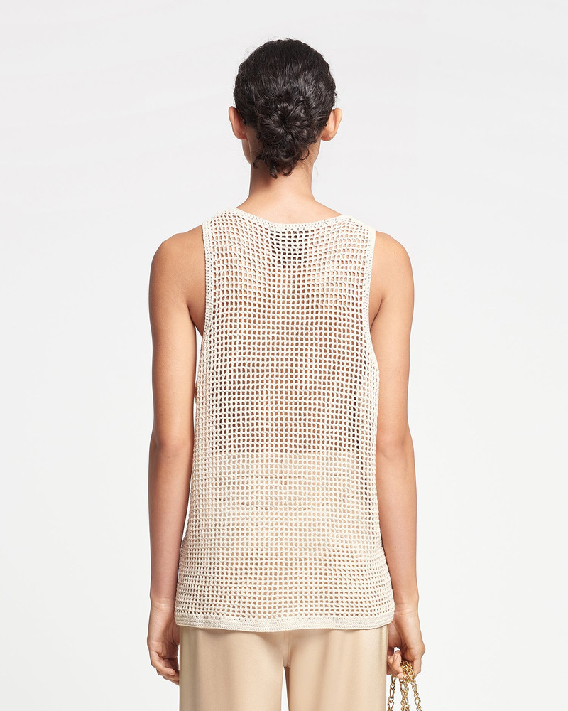Nanushka Crochet Lace Tank Top outlook