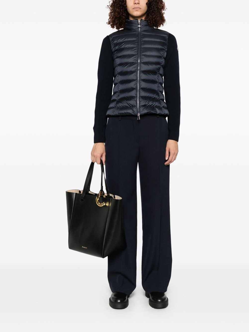 padded zip-up cardigan - 2