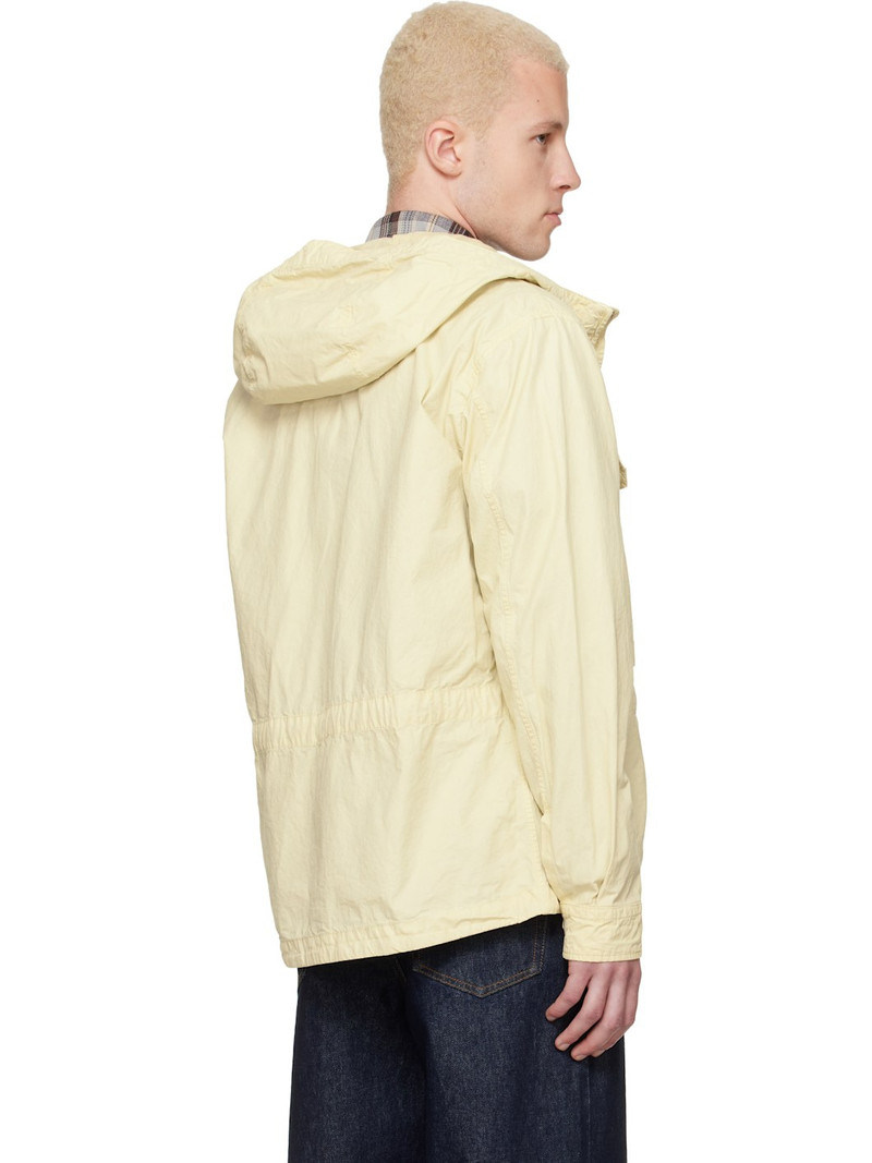 Beige Micro-Reps Hooded Lens Overshirt 3