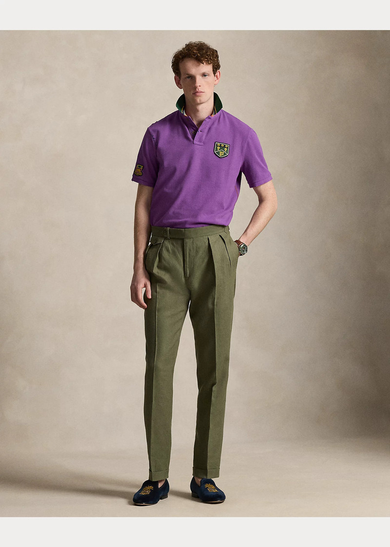Pleated Linen Suit Trouser 6