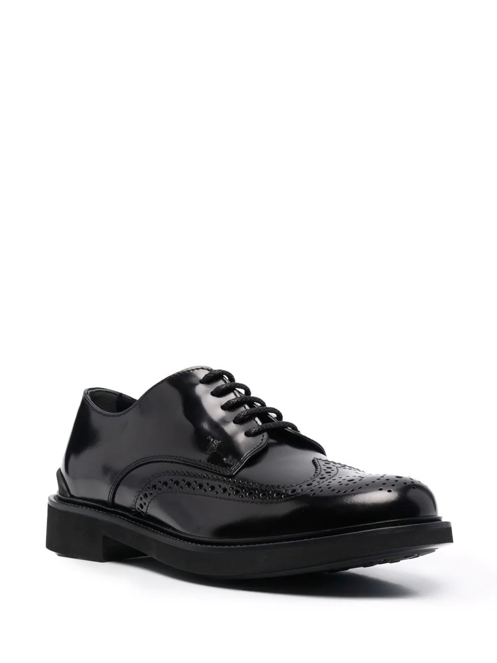 polished leather full brogues - 2