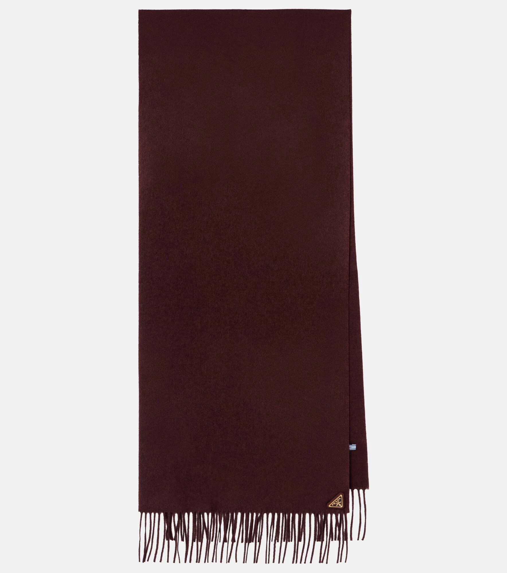 Fringed silk and cashmere scarf - 1