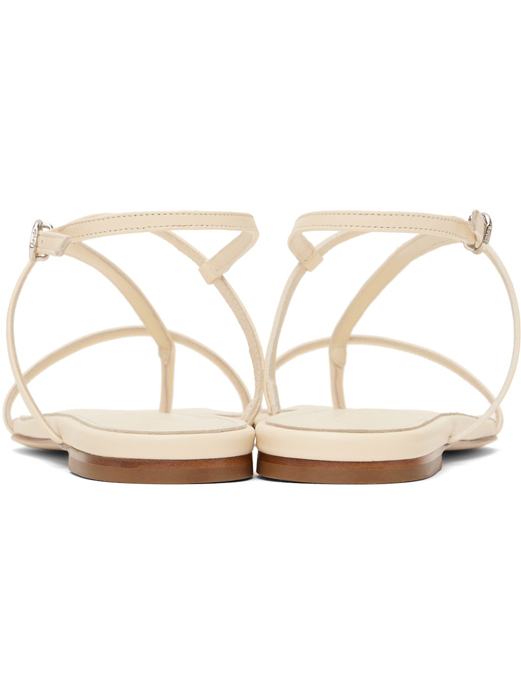 Off-White Ella Leather Toe-Post Sandals - 2