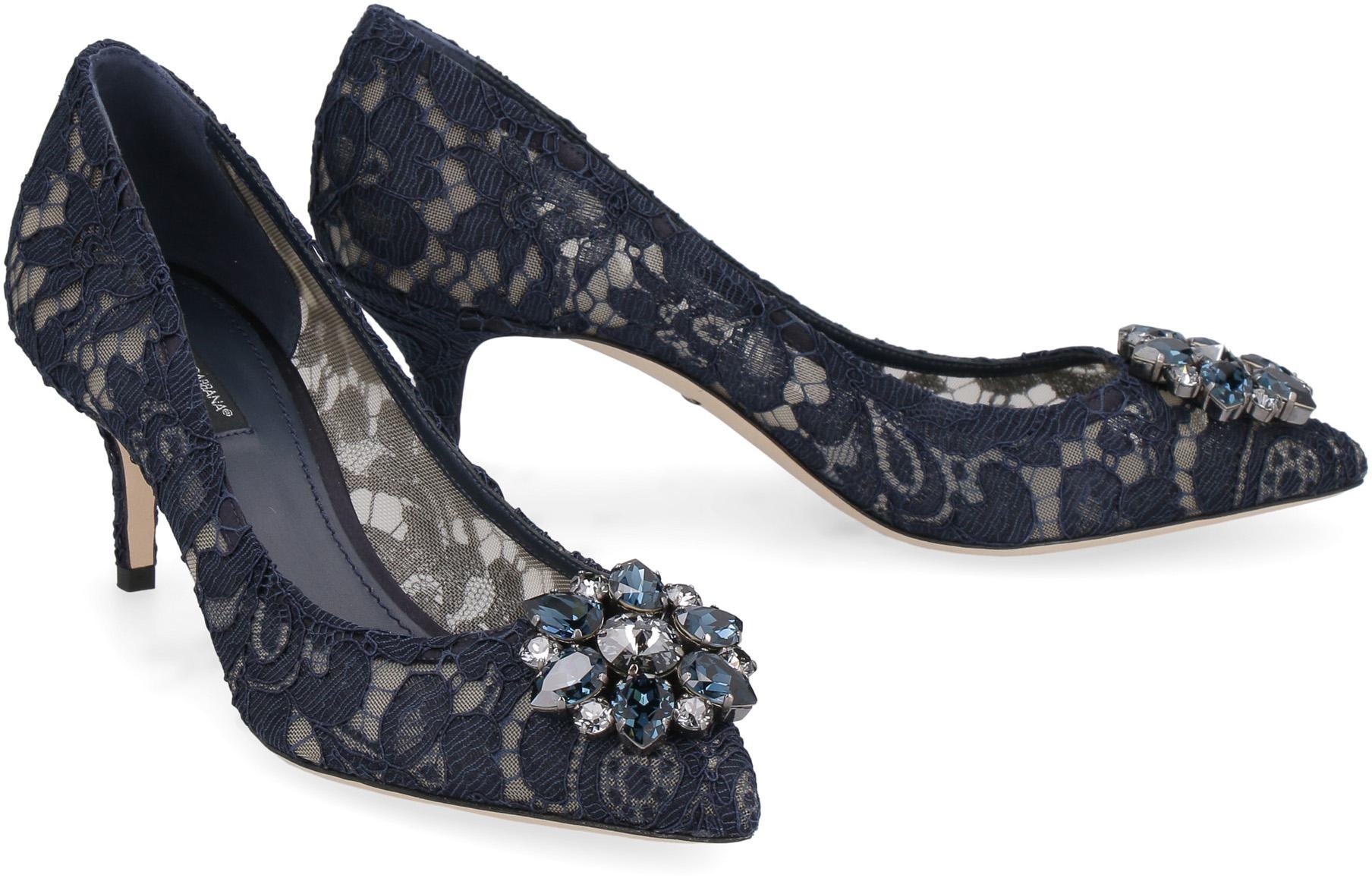 DOLCE & GABBANA BELLUCCI LACE PUMP - 3