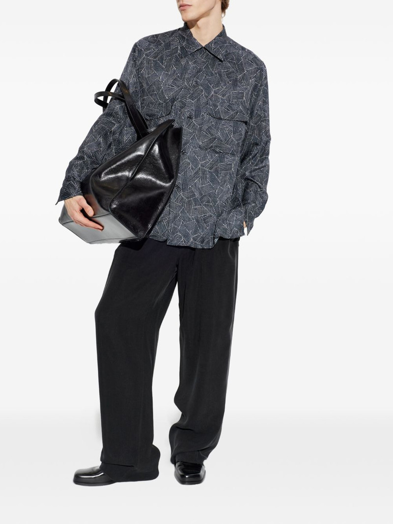 GIORGIO ARMANI geometric-print shirt outlook