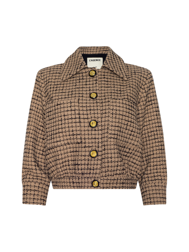 Jia Cropped Tweed Jacket 1