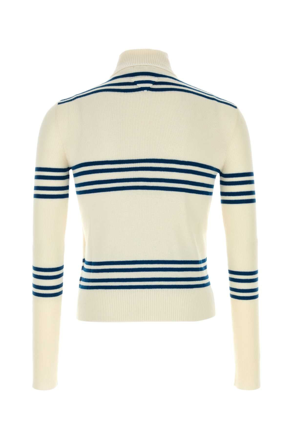 Prada Men Embroidered Wool Sweater - 2