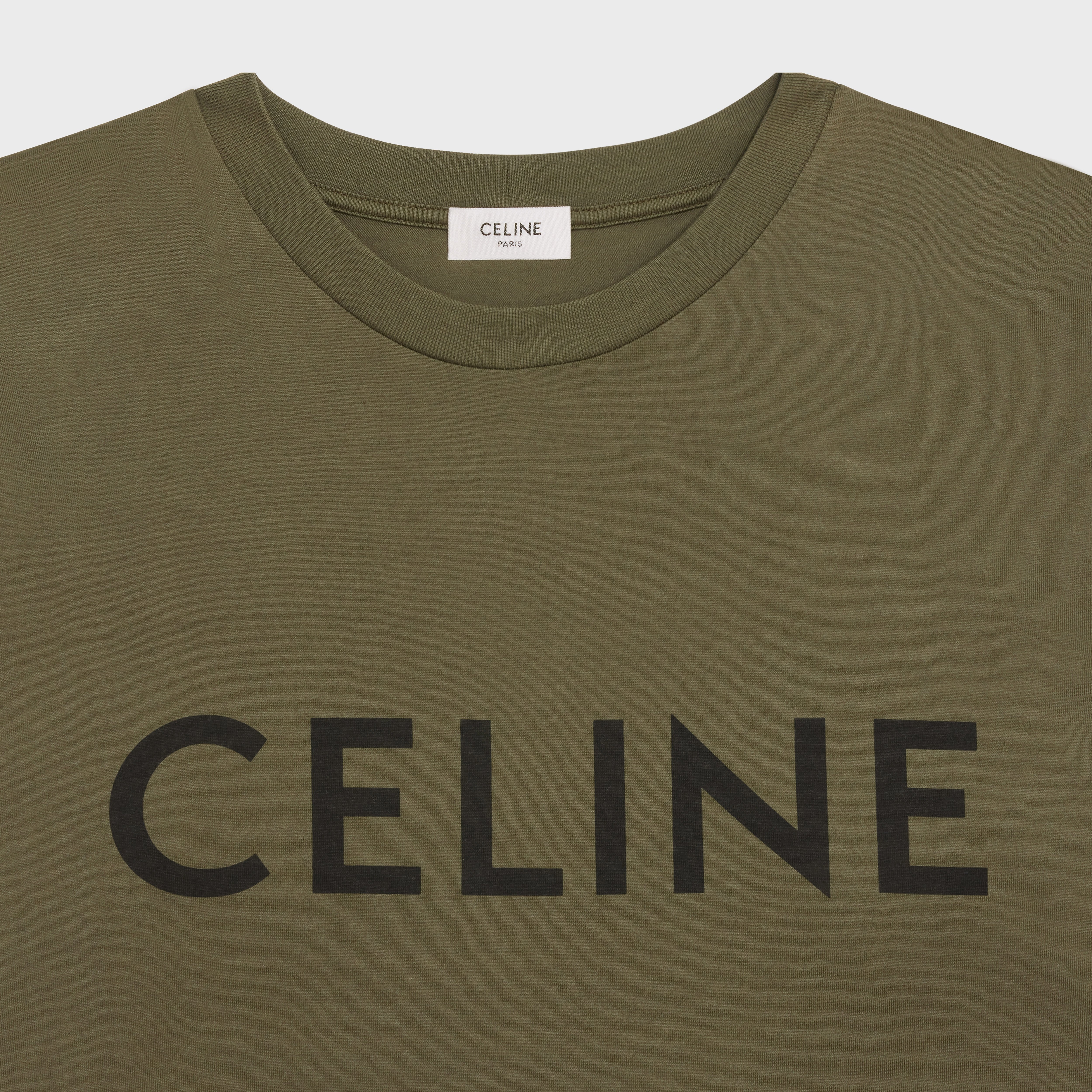 CELINE LOOSE T-SHIRT IN COTTON JERSEY - 3