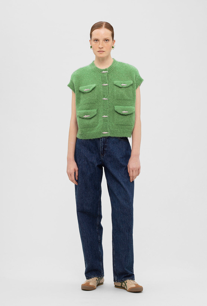 Lennox Vest - Leaf Green 5