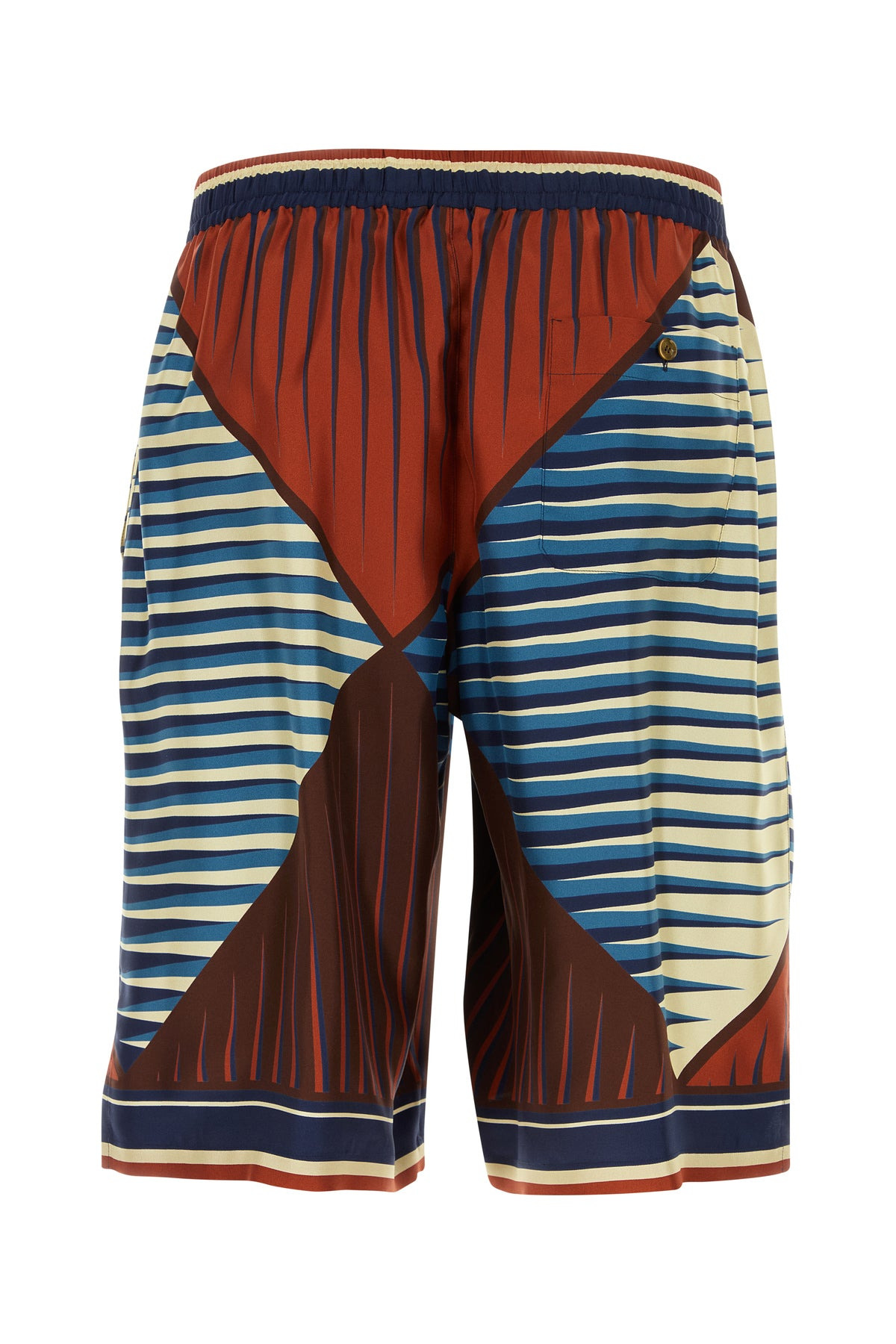Printed satin bermuda shorts - 2