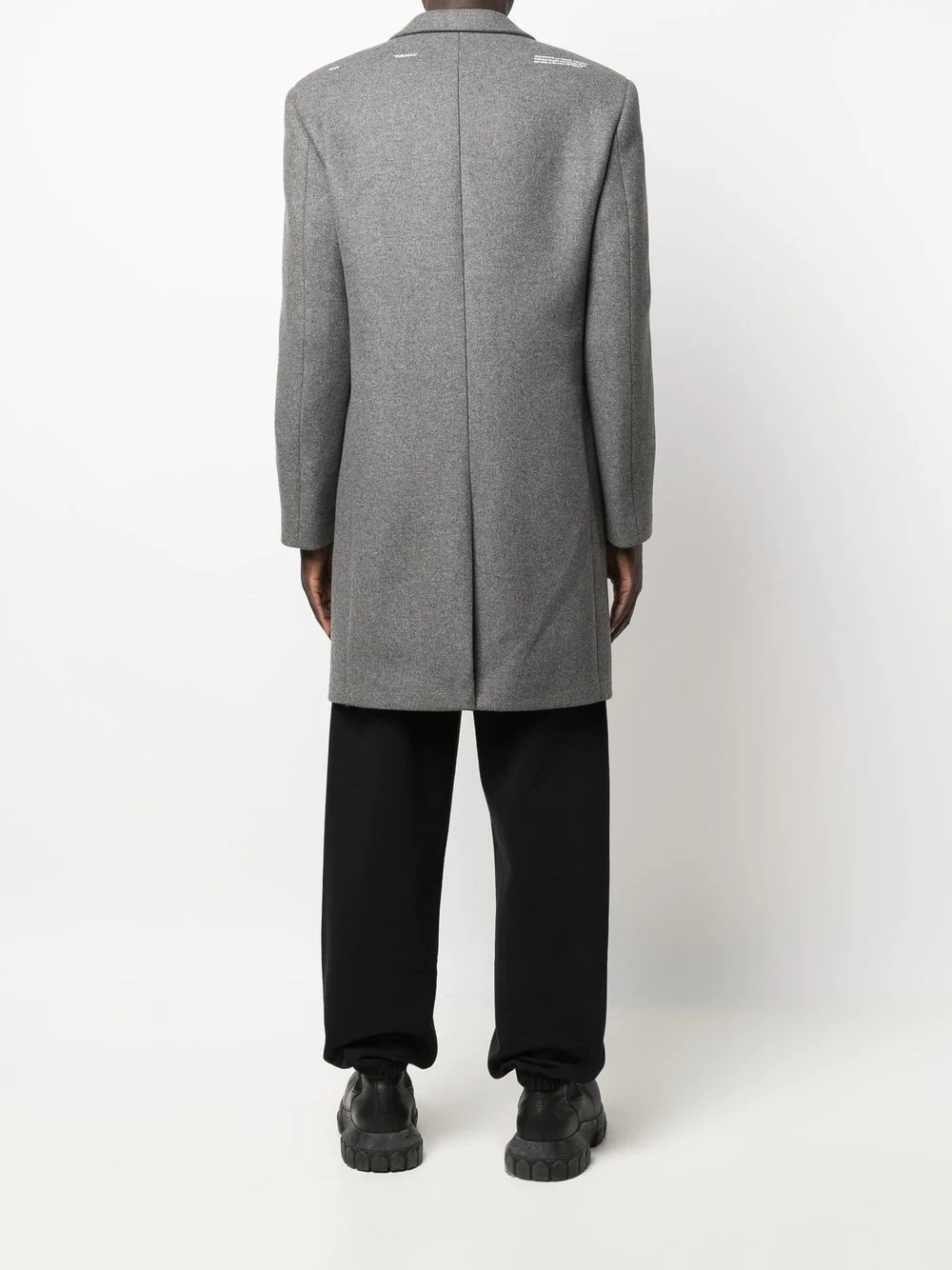 single-breasted tailored coat - 4