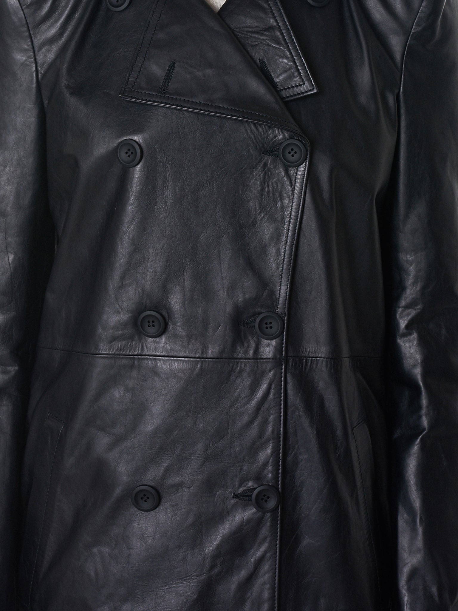 Leather Trench Coat - 7