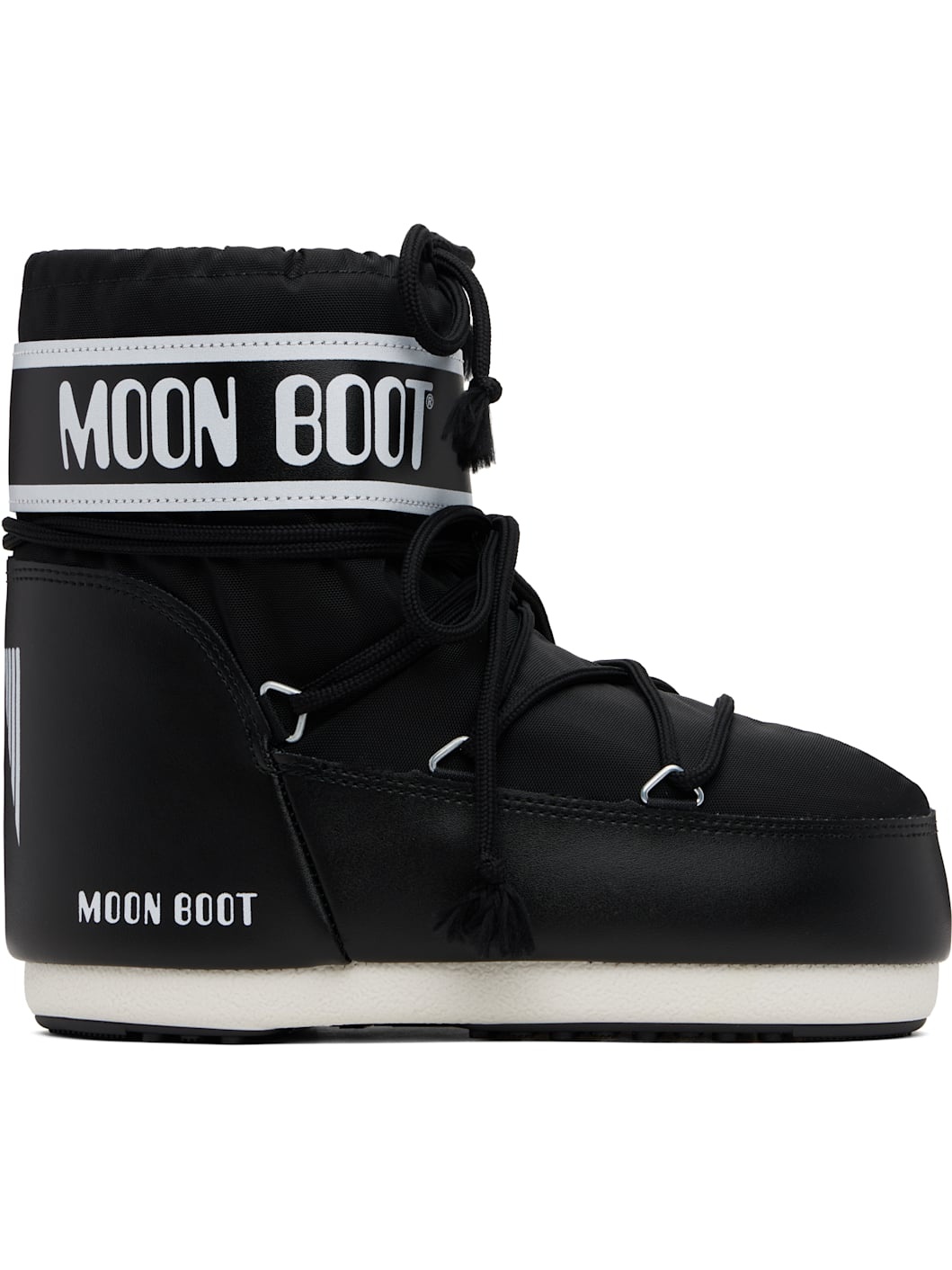 Black Icon Low Nylon Boots - 1