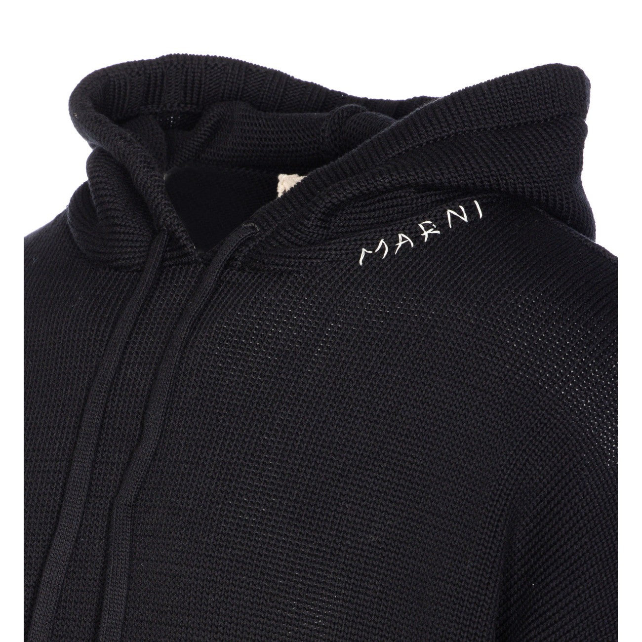 Marni Men Marni Symbol Embroidered Logo Hooded Sweater - 2