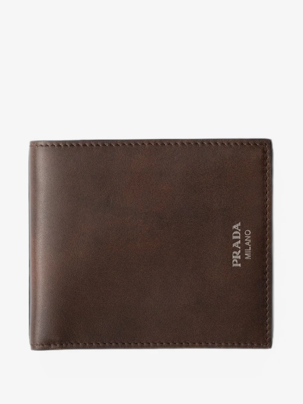 antiqued leather wallet - 1