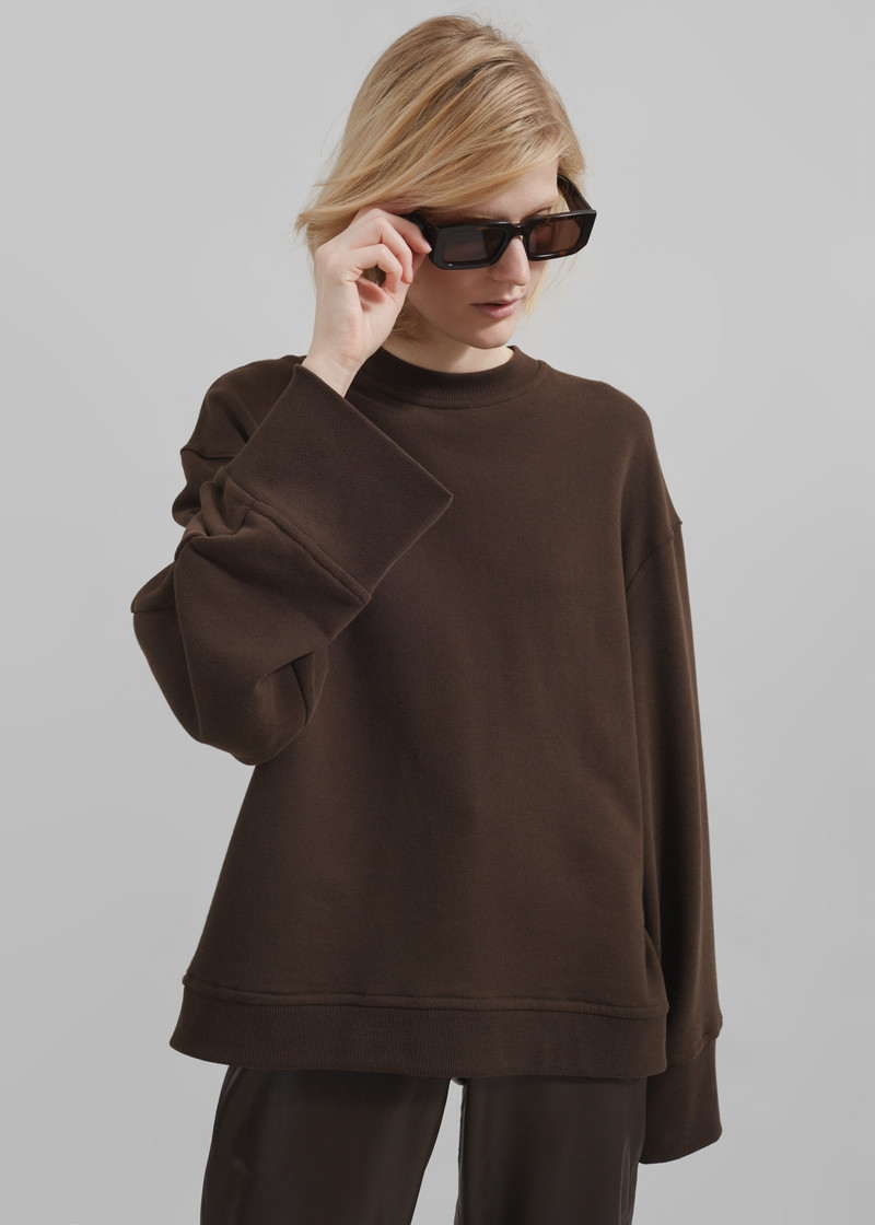 Talia Sweatshirt - Brown 7