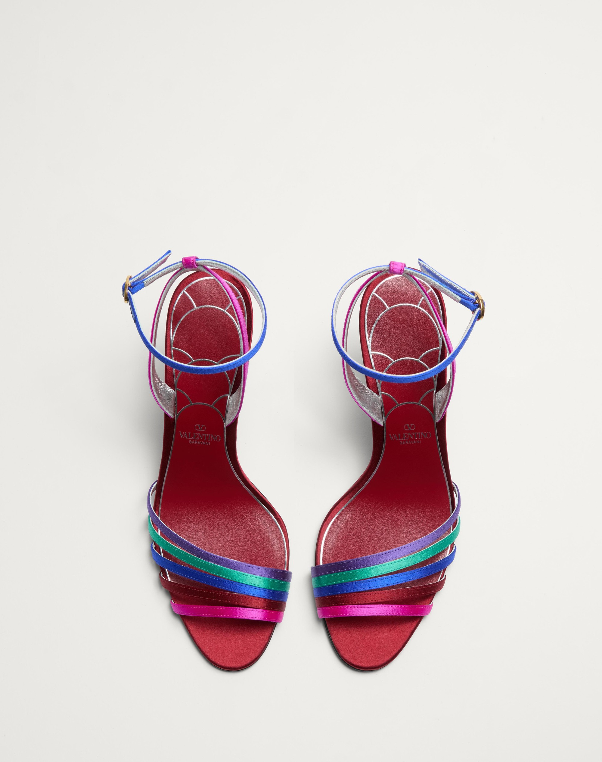 LADYCRUSH SATIN SANDAL WITH CRYSTALS 85MM - 5