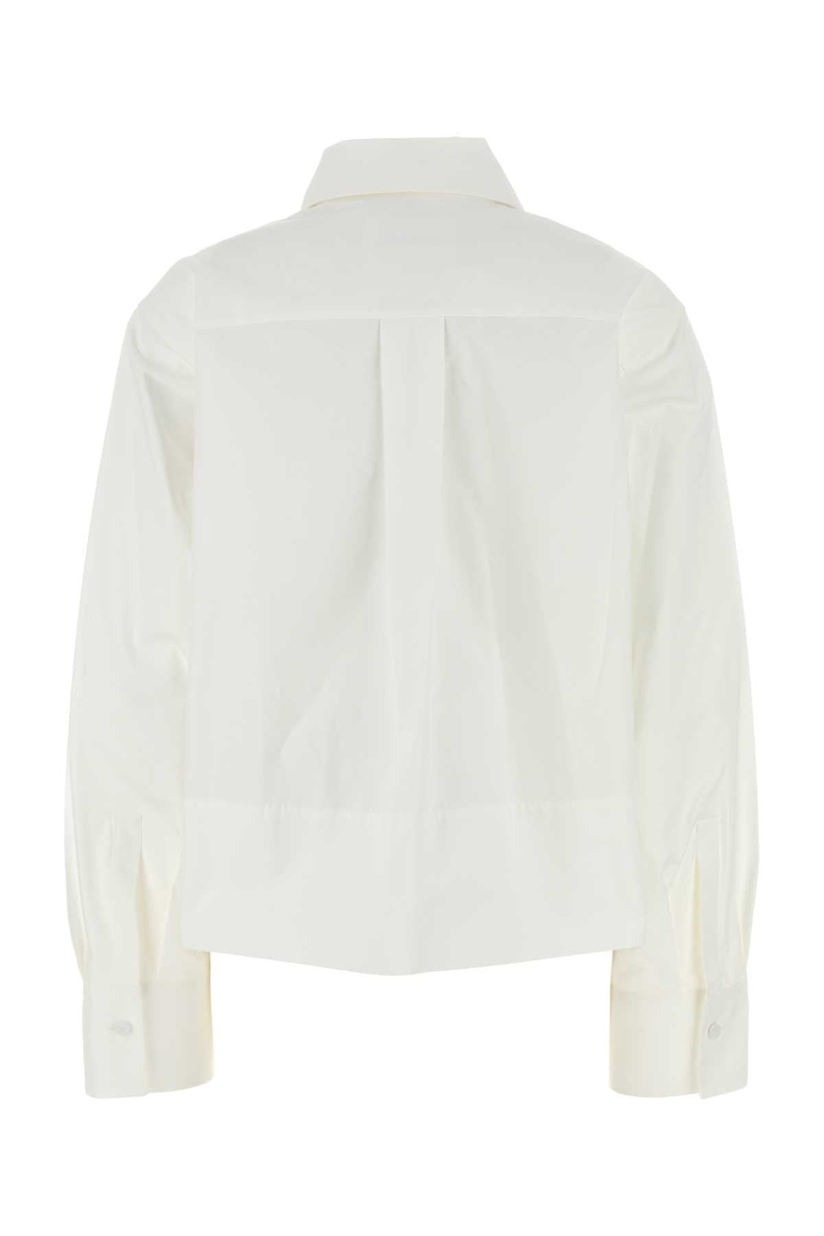 Jil Sander Women White Poplin Shirt - 2