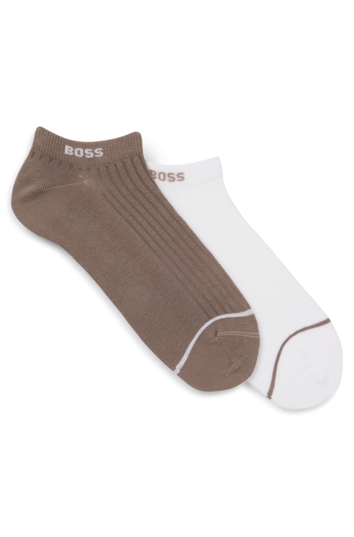 TWO-PACK OF ANKLE SOCKS IN A COTTON BLEND - 1
