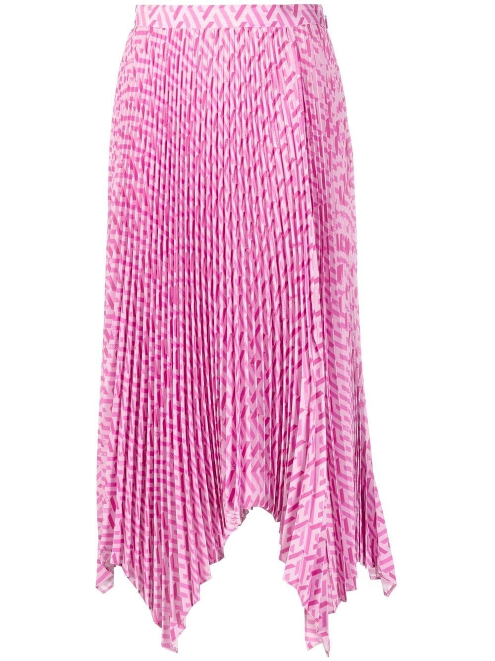 Greca pleated midi dress - 1