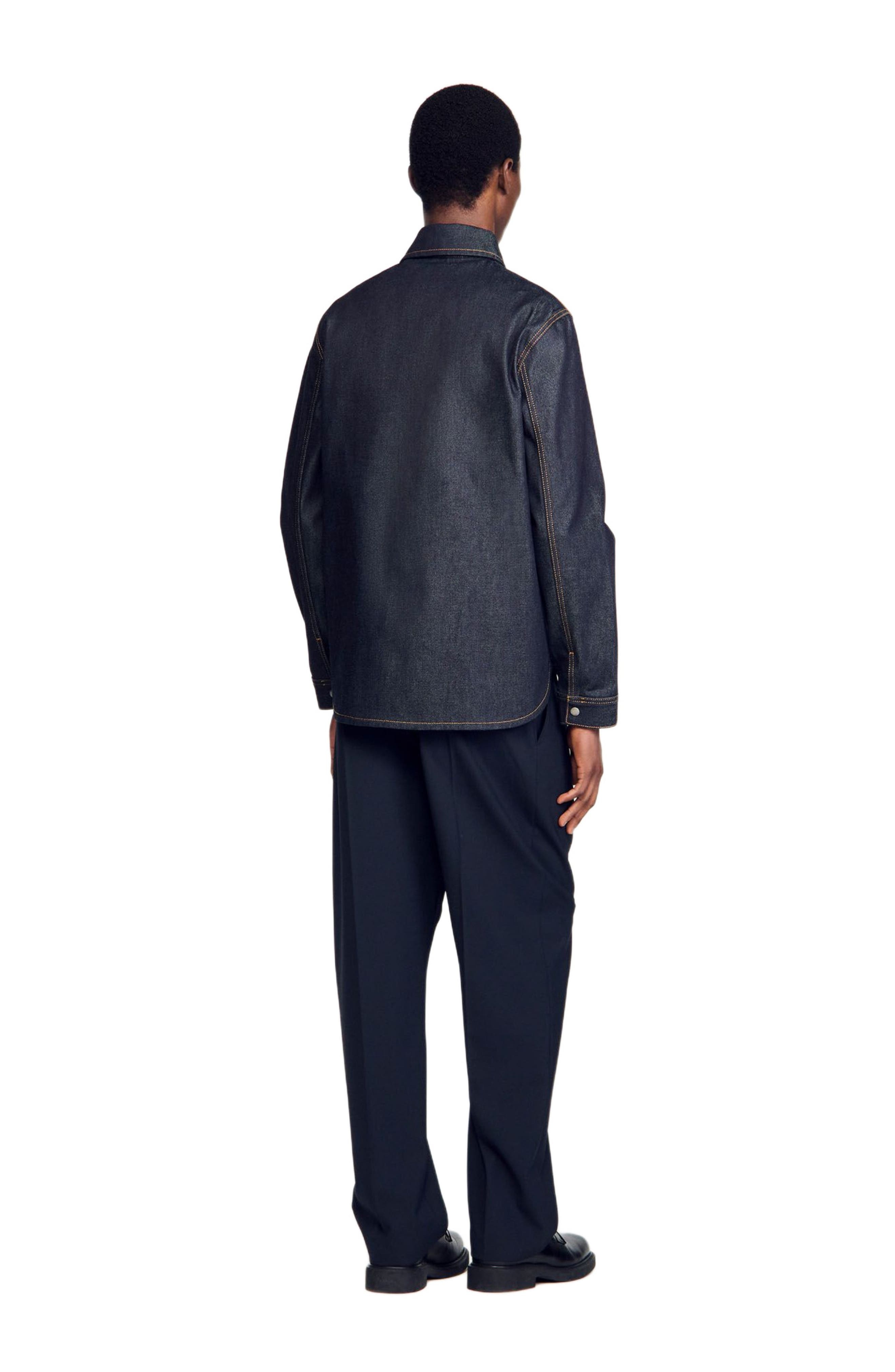 SANDRO Denim overshirt in Raw-Denim at Nordstrom - 2