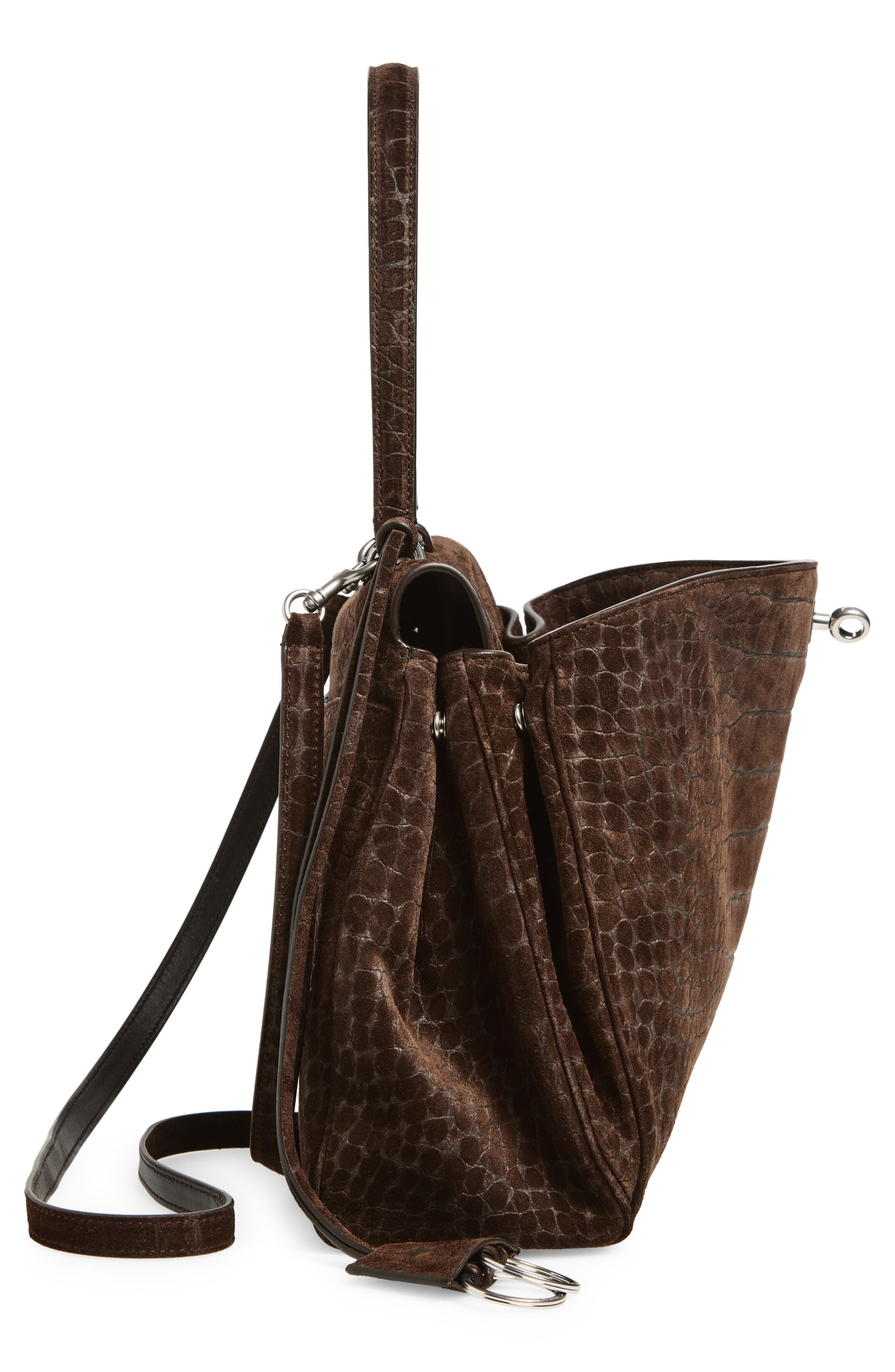 Balenciaga Medium Rodeo Croc Embossed Suede Top Handle Bag in 2411 Piper at Nordstrom - 6