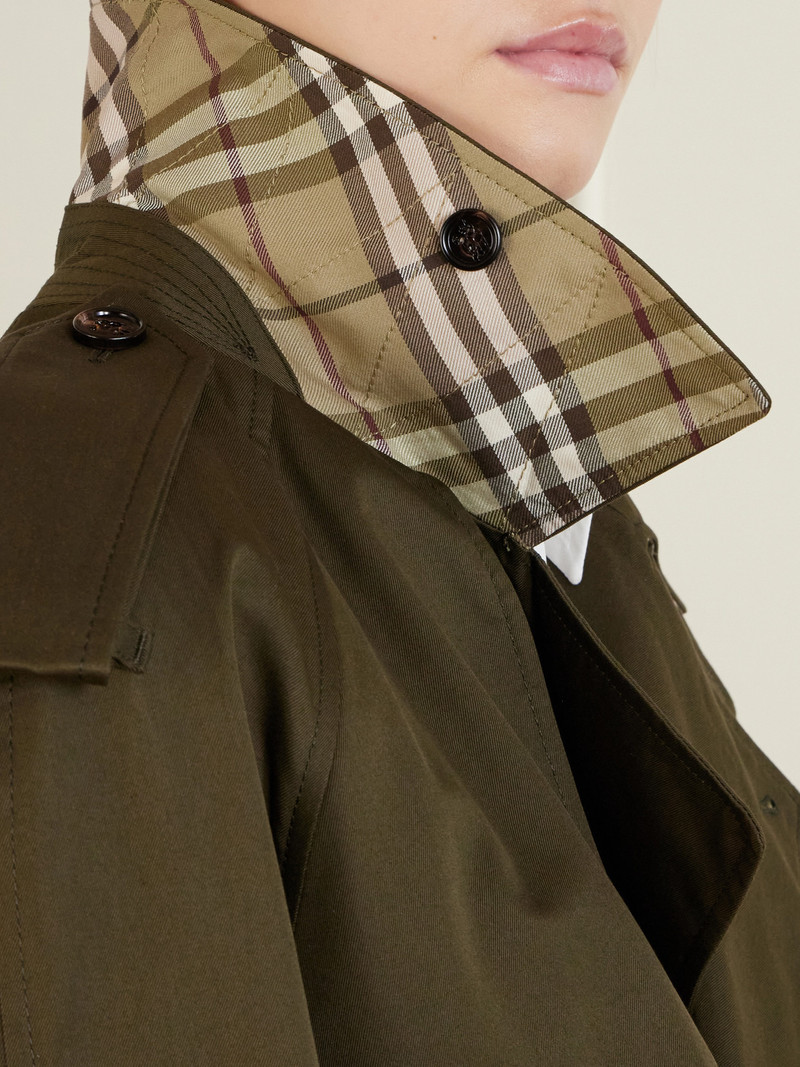 Double-breasted Belted Cotton Trench 5