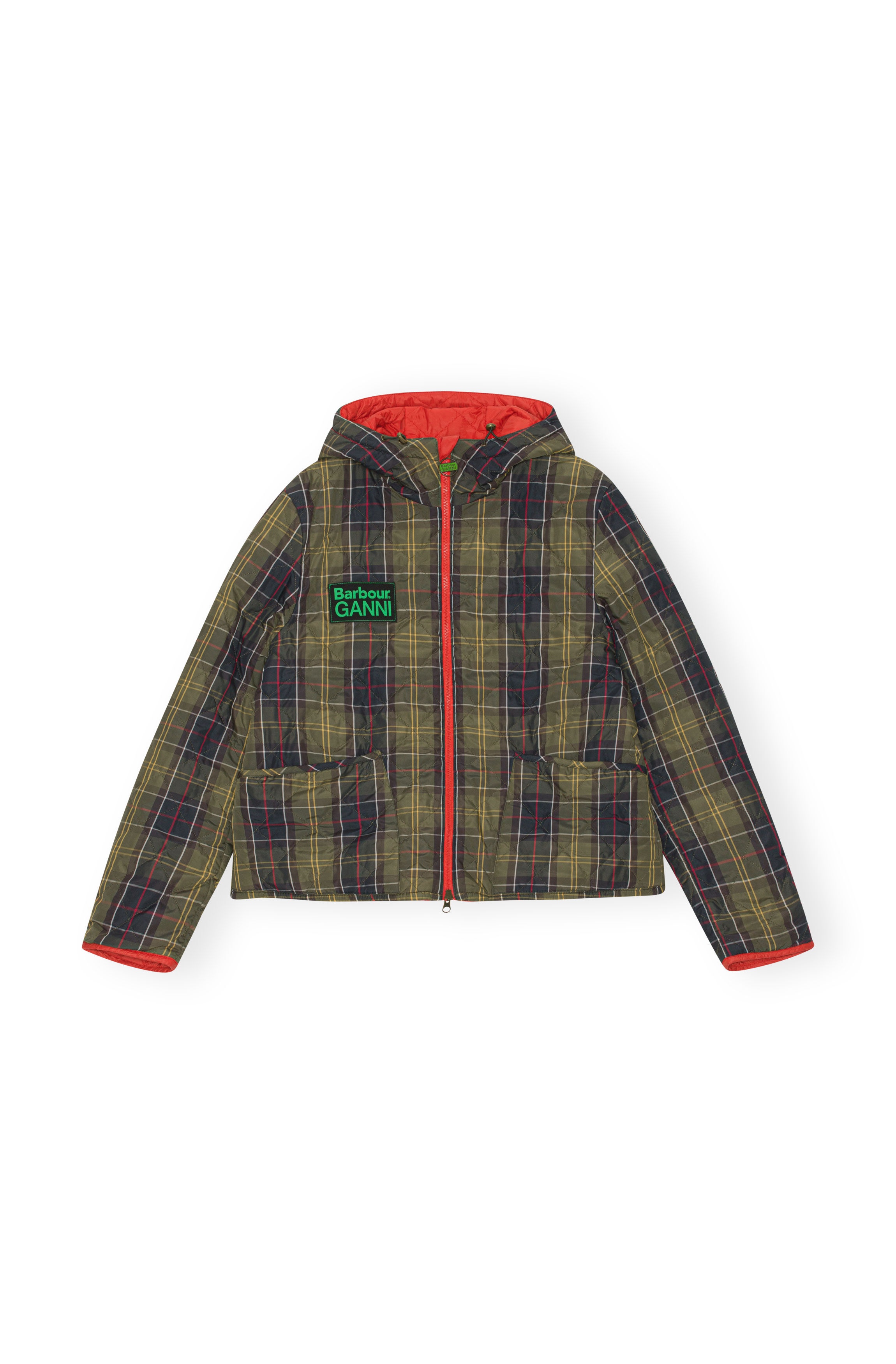 GANNI X BARBOUR REVERSIBLE LIDDESDALE JACKET - 10