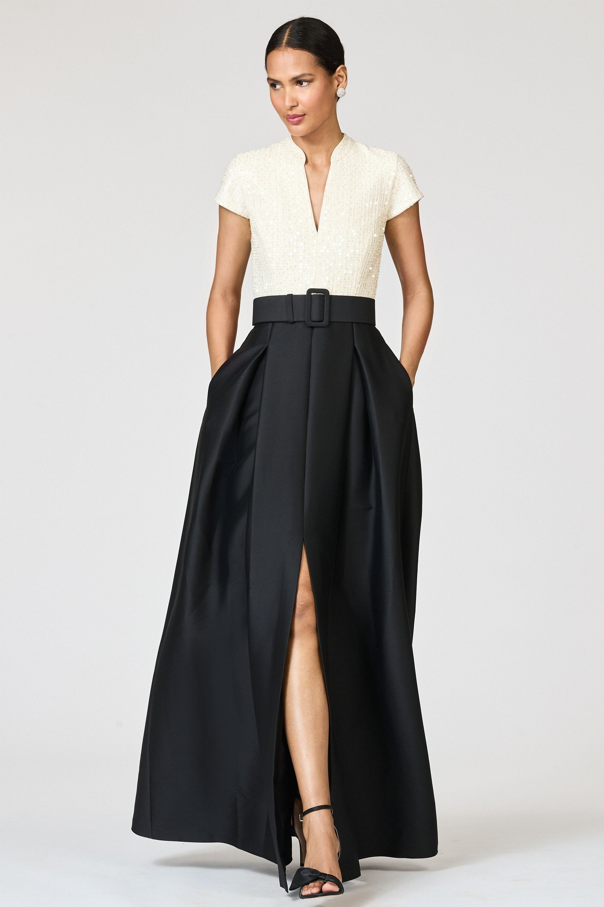 ARDEN GOWN - MOONLIGHT/BLACK - 4