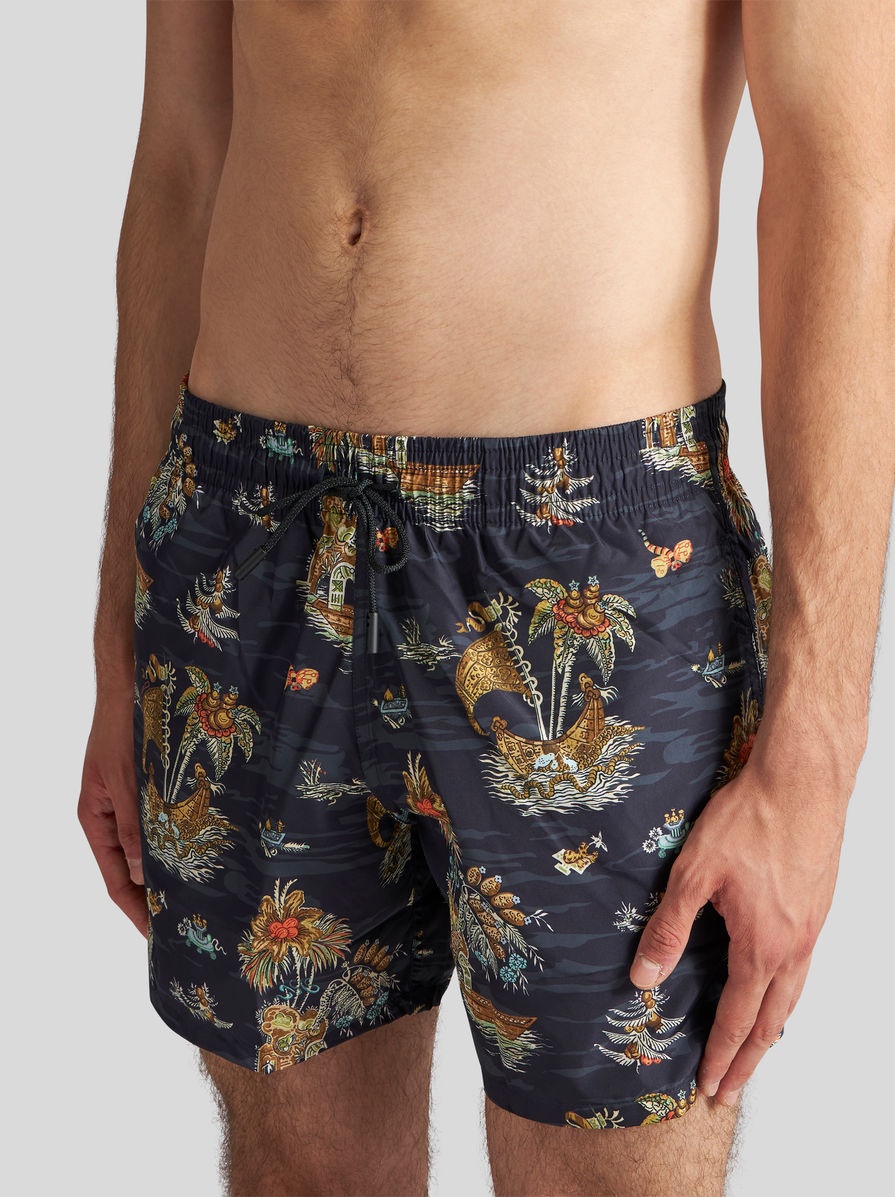 FIGURATIVE PATTERN SWIM SHORTS - 3