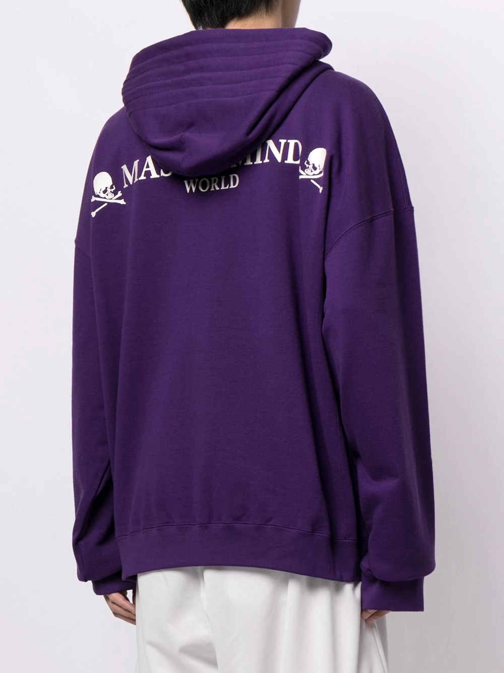 logo-print drawstring hoodie - 4