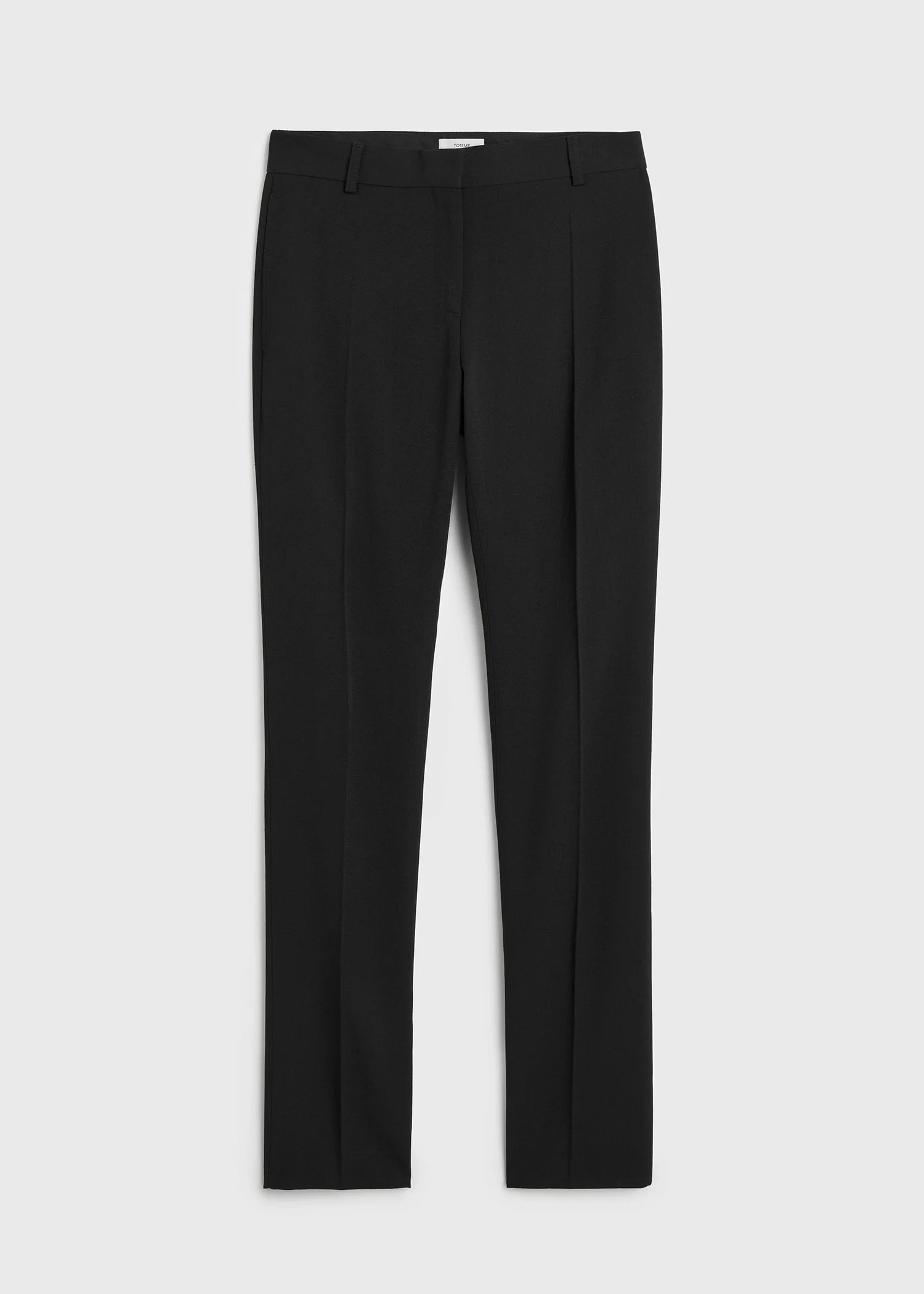 Slim stretch wool trousers black - 1