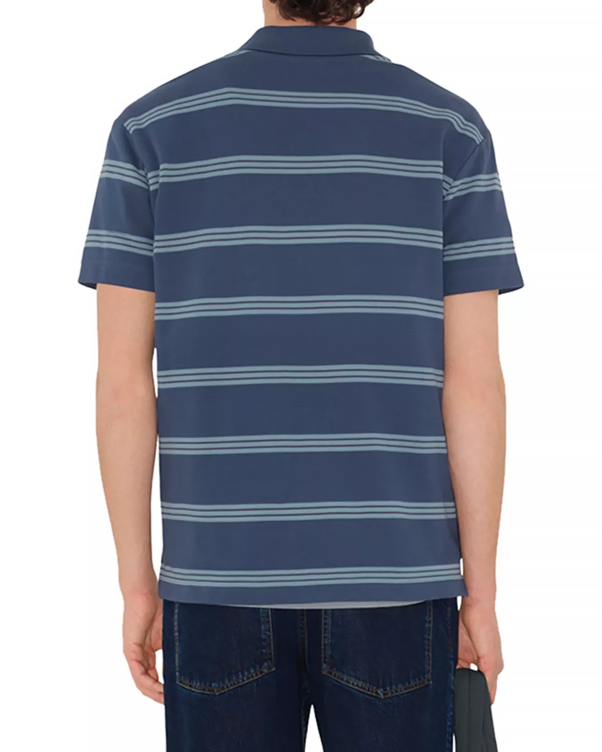 Striped Cotton Piqué Polo Shirt - 3
