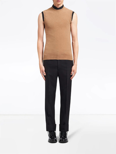 Prada knitted cashmere vest outlook