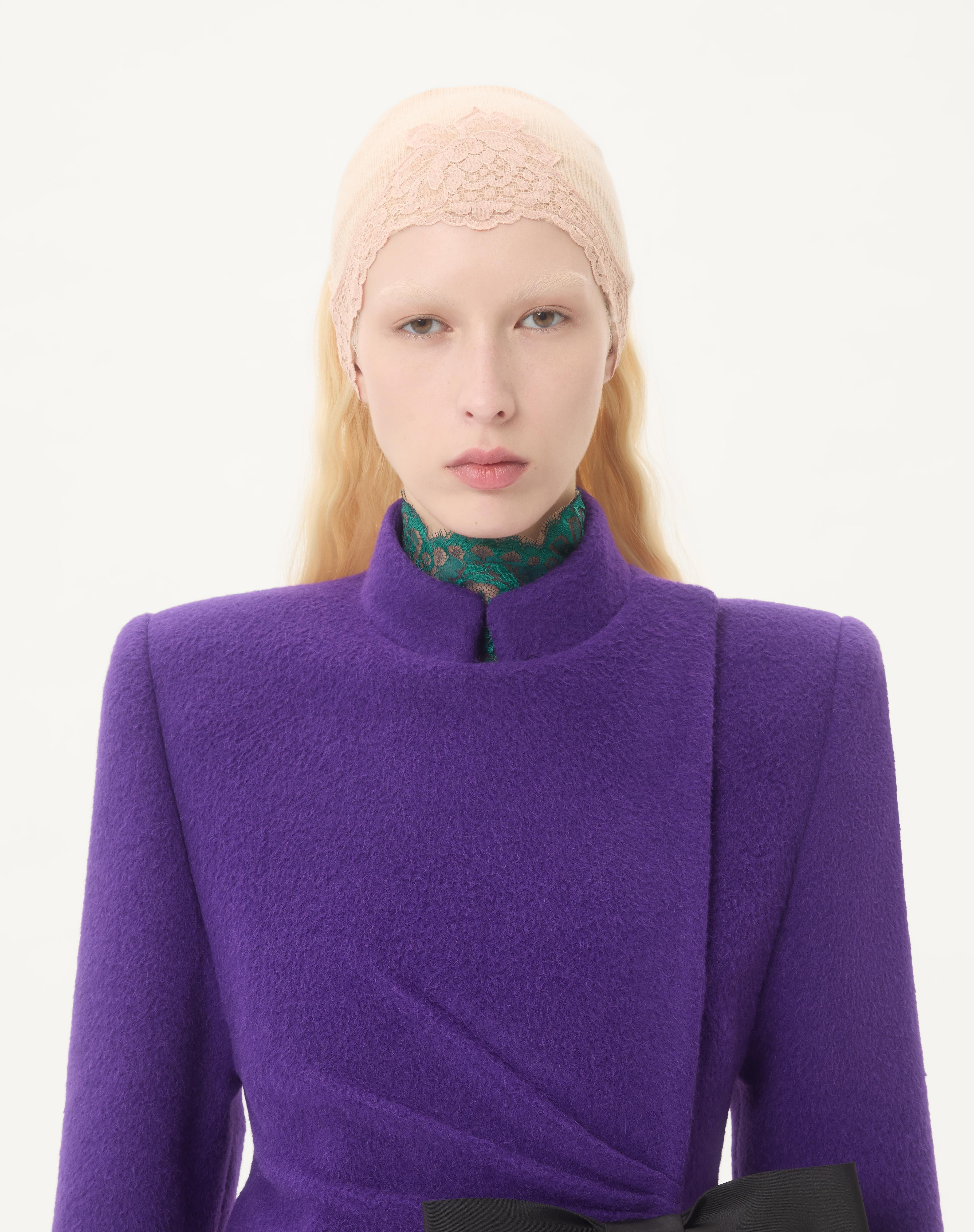 VELOUR PEACOAT - 3