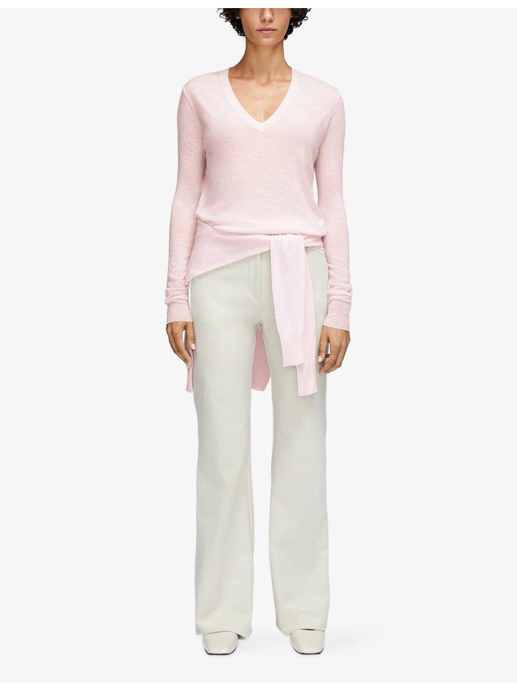 Cashair V-Neck Cashmere Knitted Jumper - 2