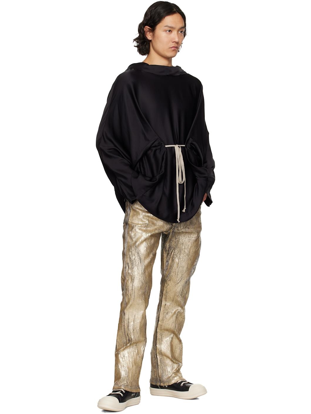 Black Hollywood Hooded Tunic Hoodie - 5
