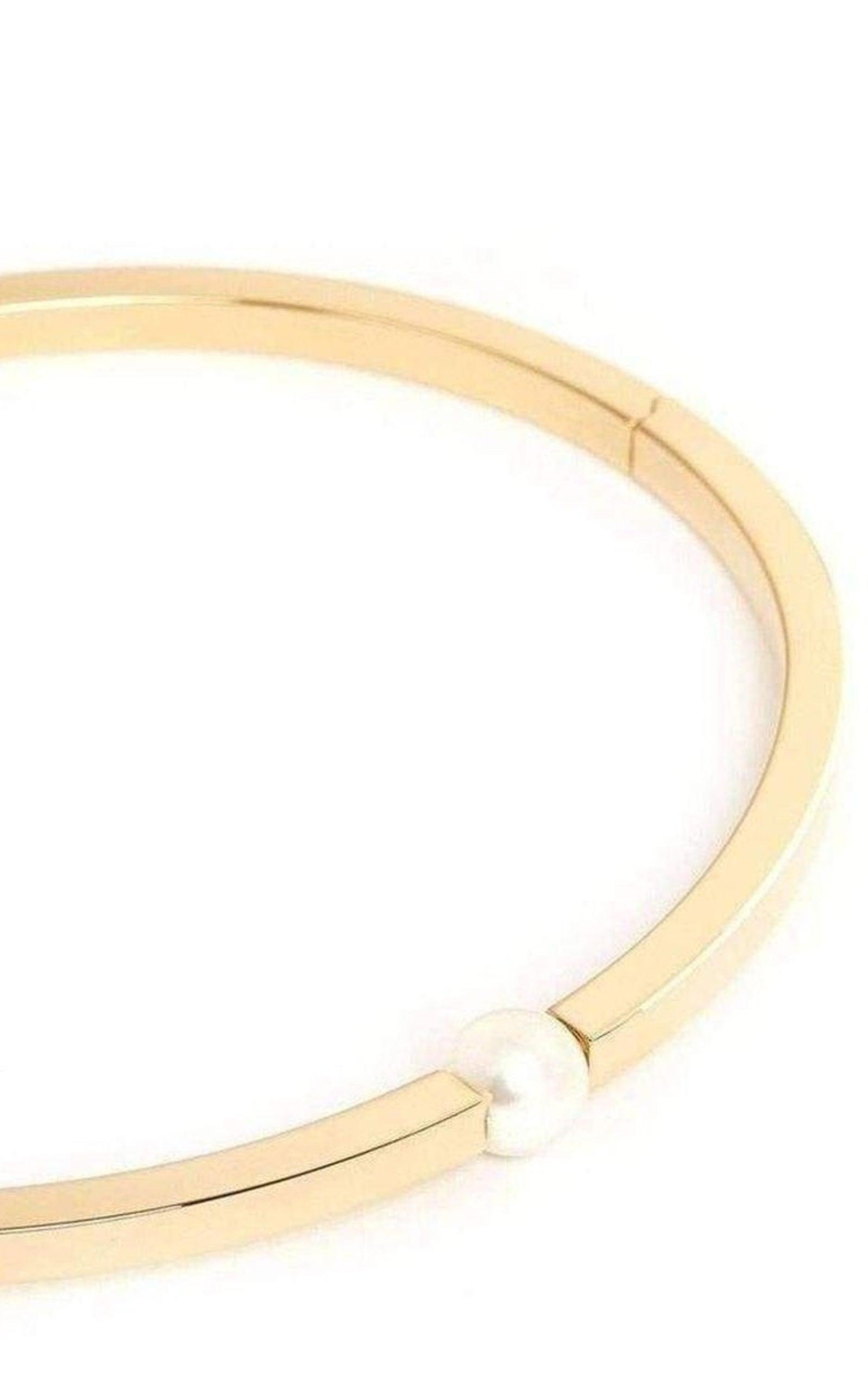 Darcey Inset Swarovski Pearl Chunky Torque Necklace - 3