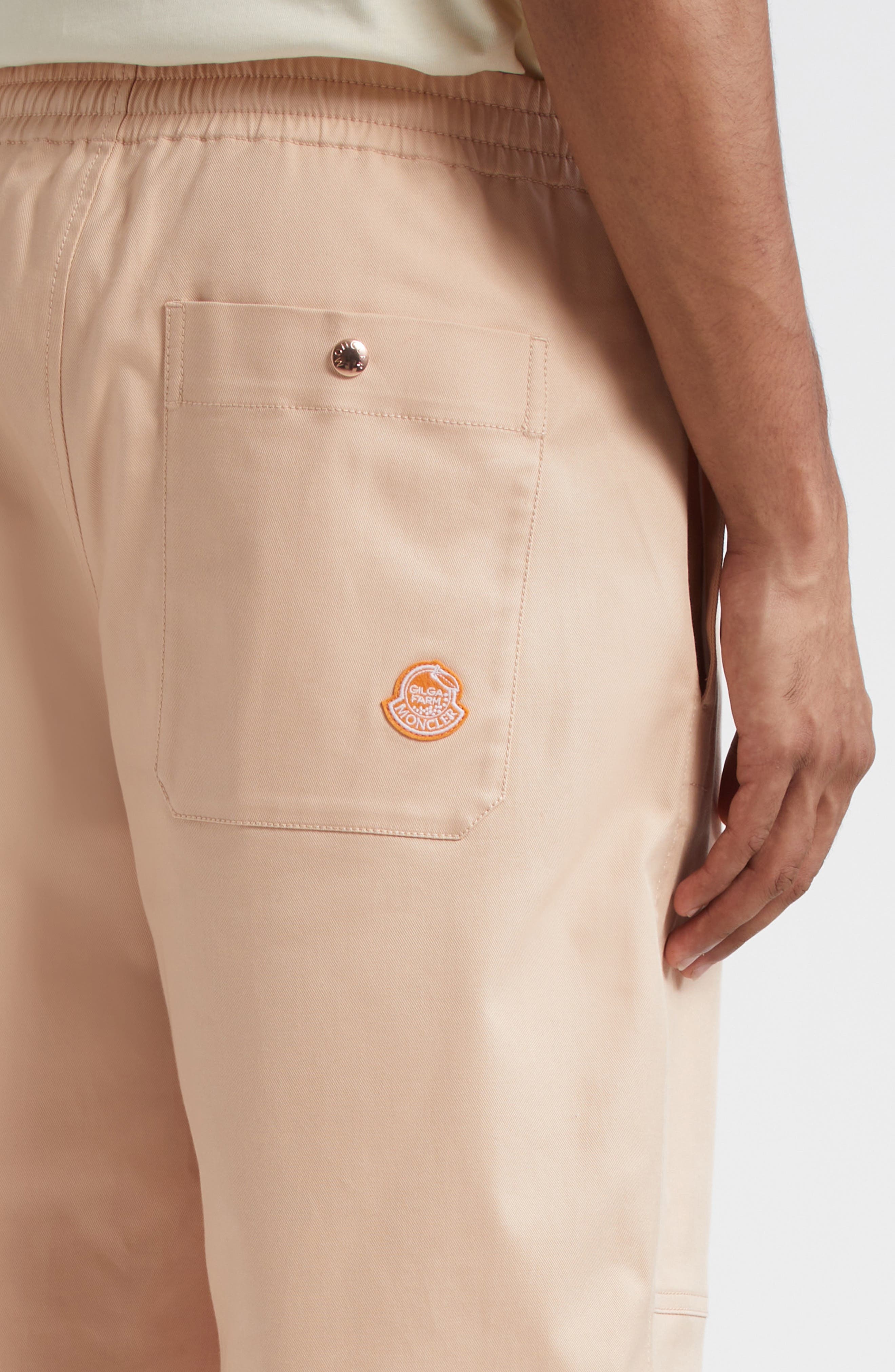 Moncler x Gilga Farm by Donald Glover Gabardine Pants in Peach at Nordstrom - 5