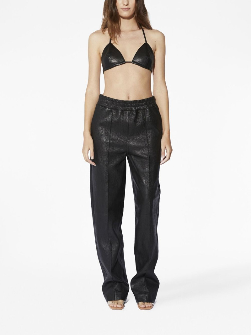 RTA elasticated-waist leather trousers outlook
