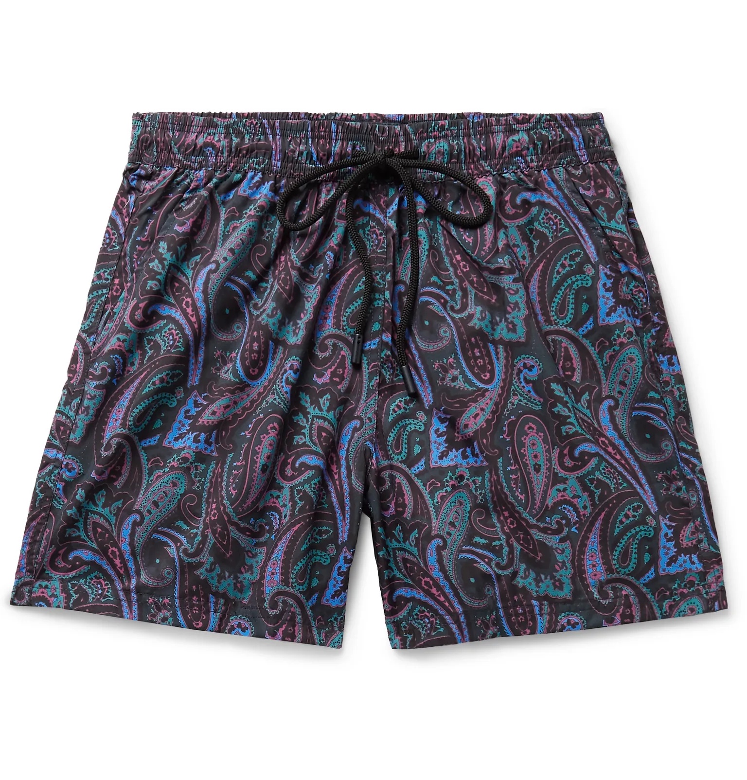 Paisley-Print Mid-Length Swim Shorts - 1