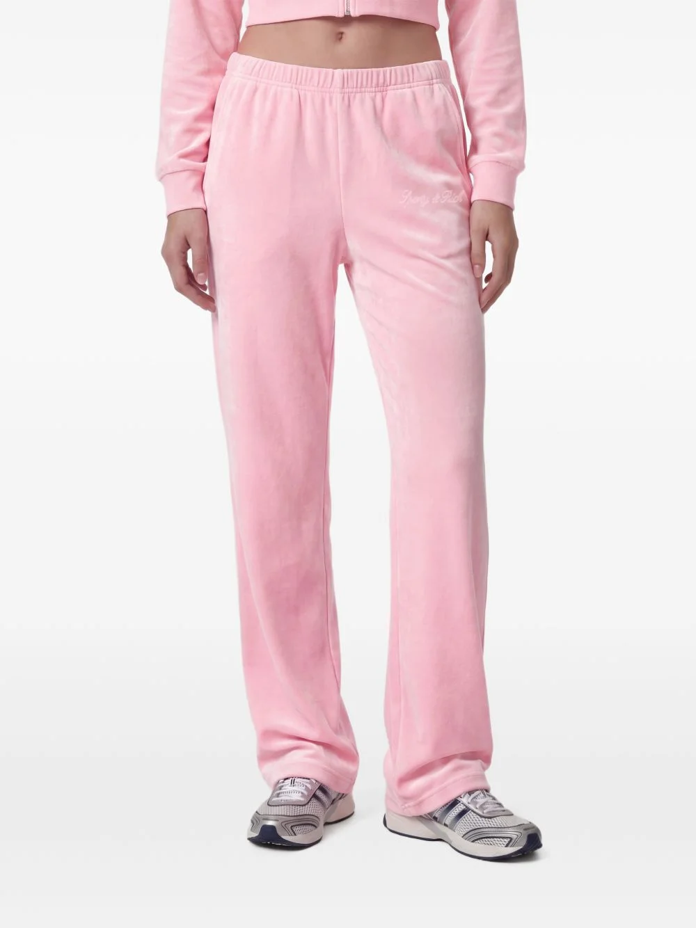 Signature Logo Krystal logo-embellished track pants - 1