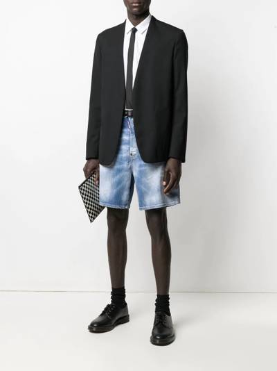 DSQUARED2 stonewashed distressed denim shorts outlook