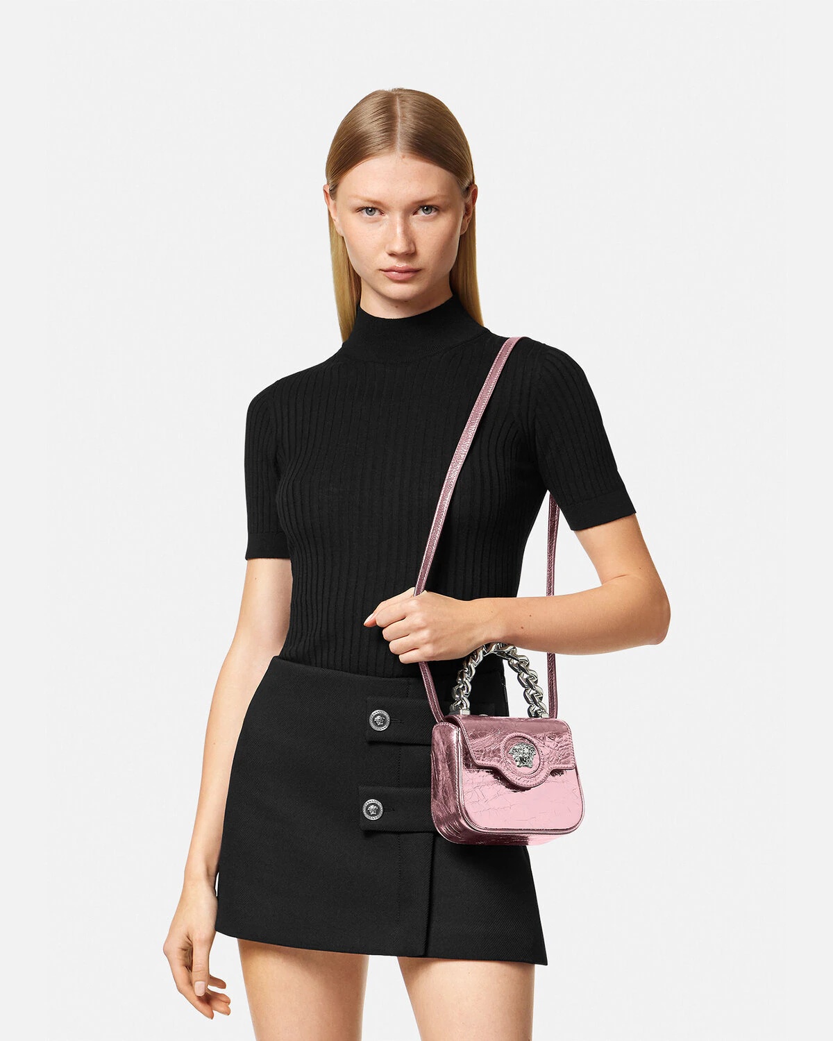 La Medusa Metallic Mini Bag - 7