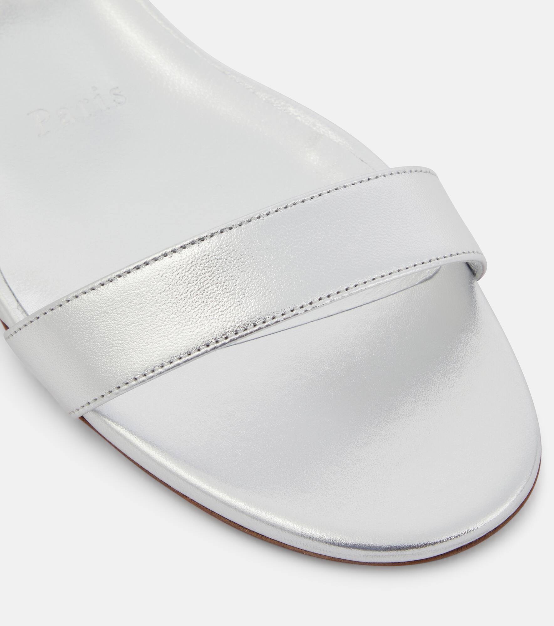 Miss Choca metallic leather sandals - 6