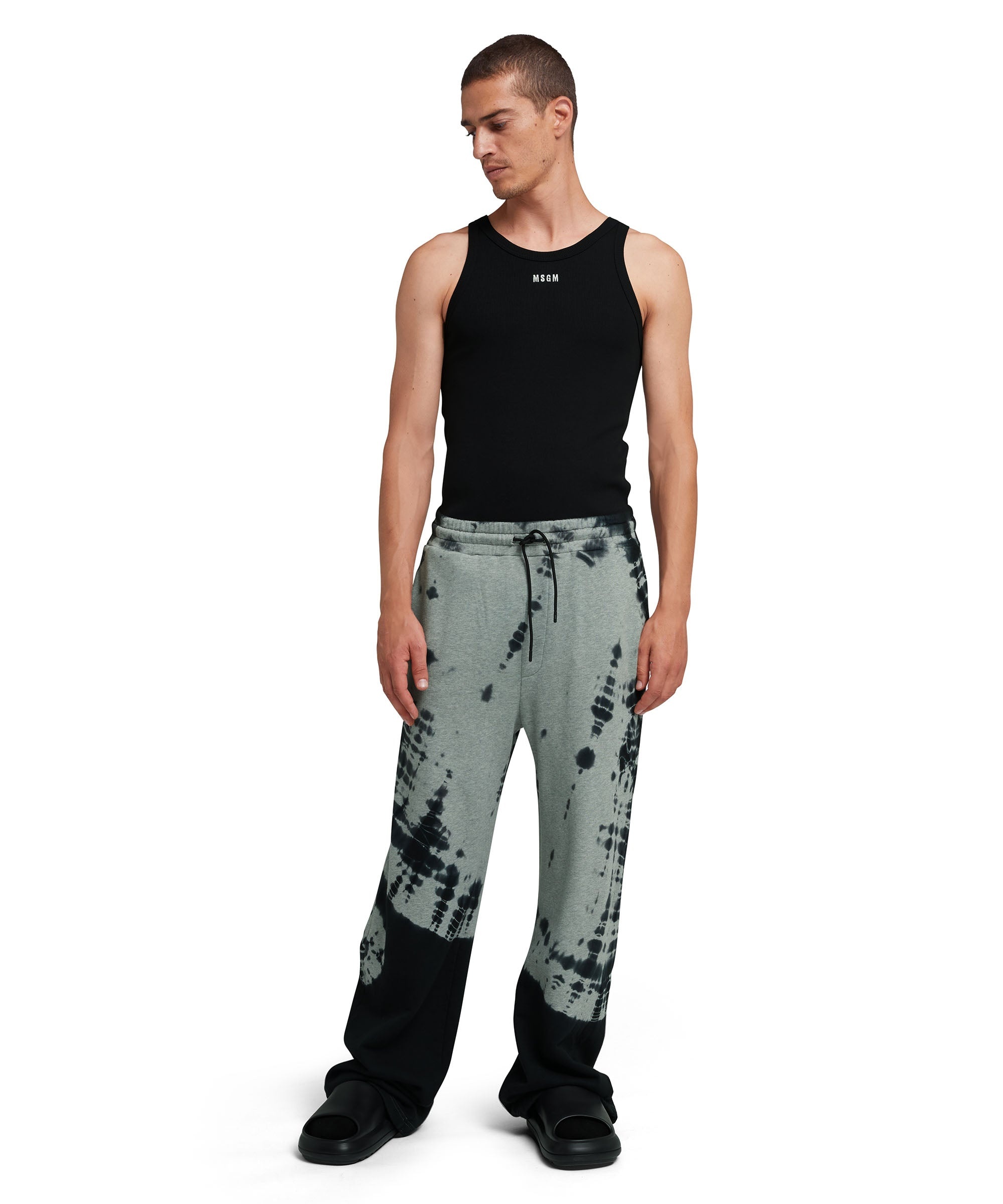 Ribbed jersey tank top with embroidered logo - 5