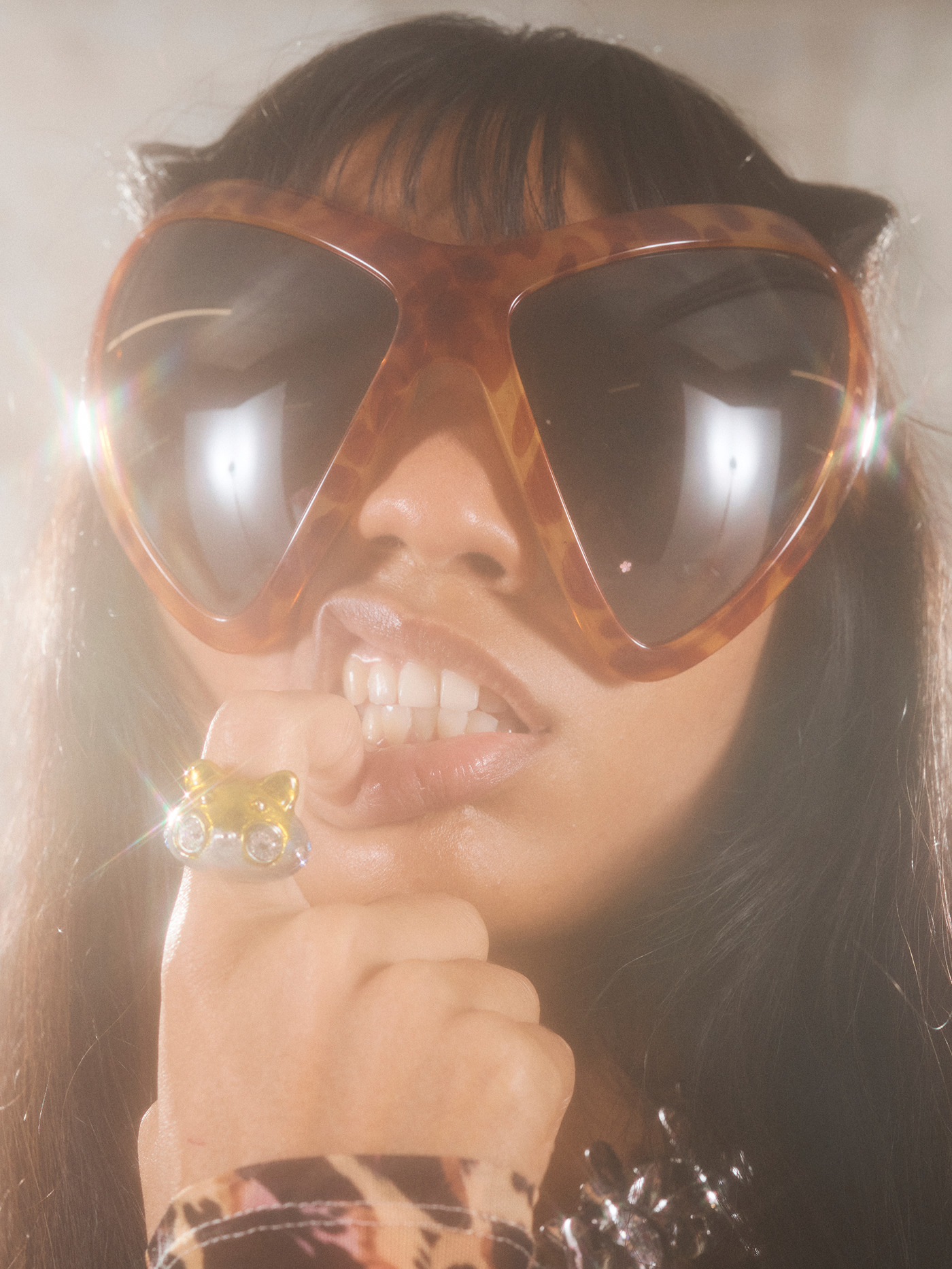 LIGHT TORTOISE MARIPOSA SUNGLASSES - 3