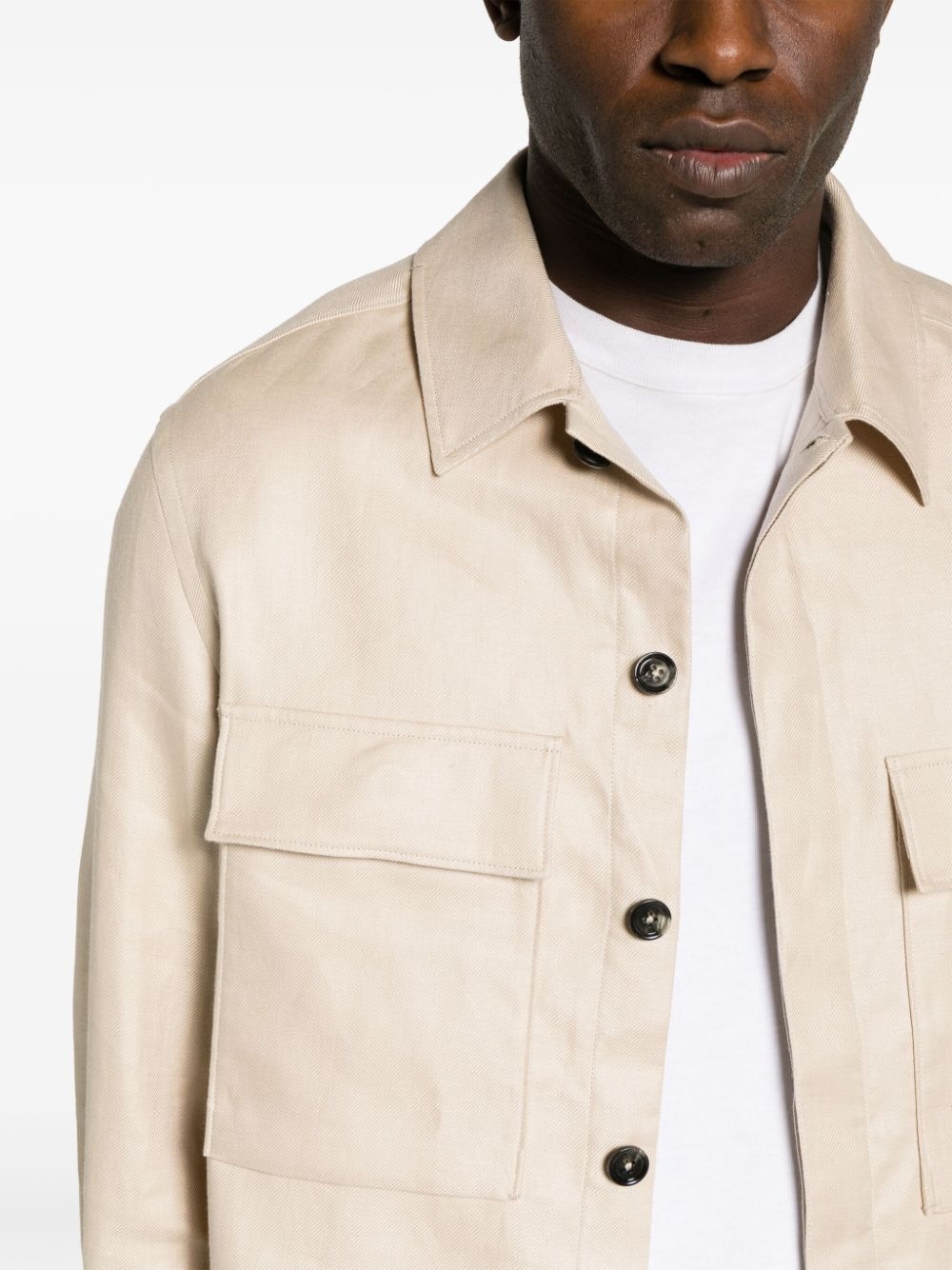 Linen overshirt - 5