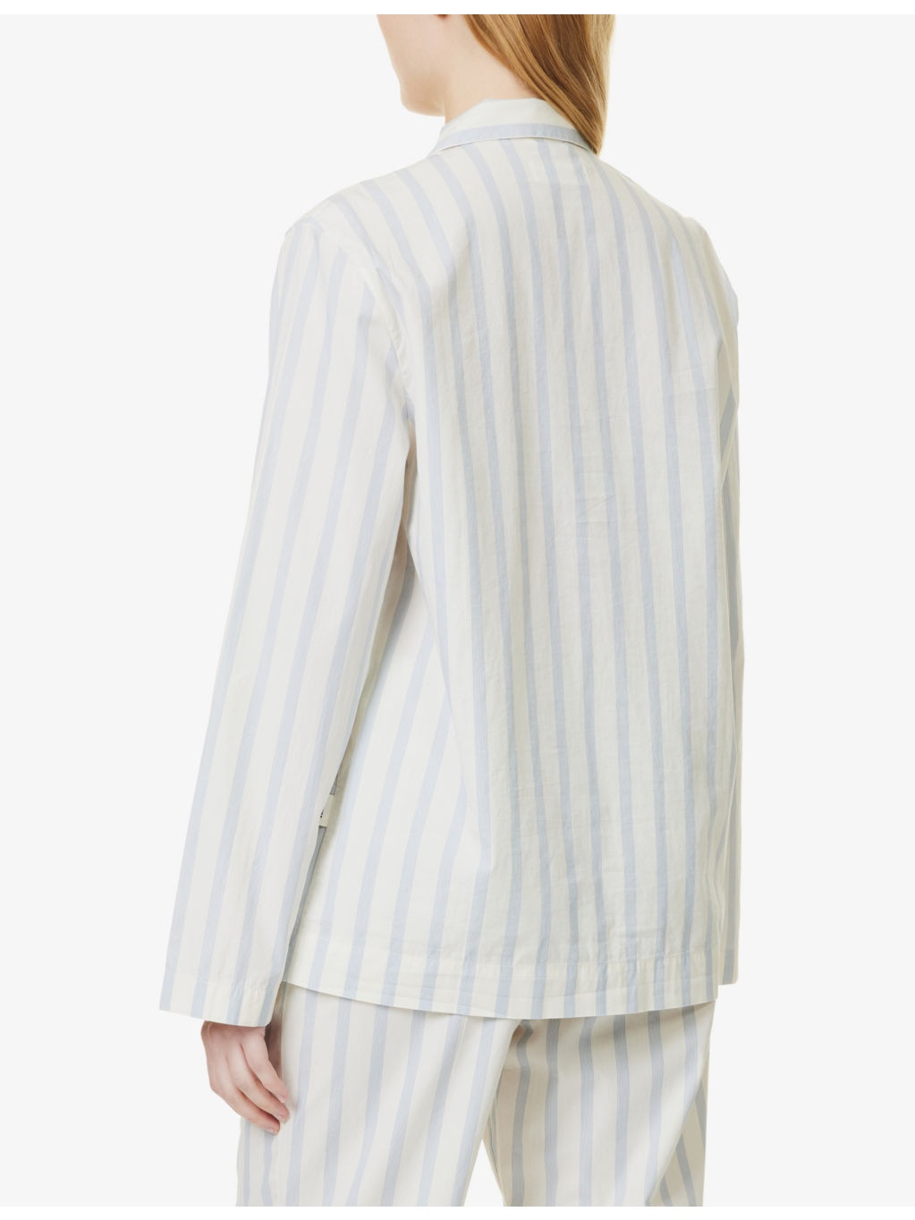 Patch-pocket cotton poplin pyjama shirt - 3